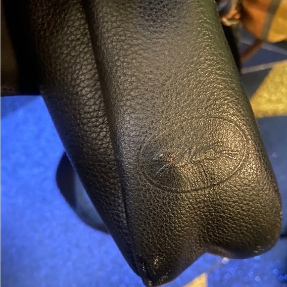 LONGCHAMP Frm FRANCE PEBBLED LEATHER BAGUETTE SHOULDER Crossbody Bag LUX - Picture 5 of 13